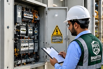 Electrical inspection at industrial site