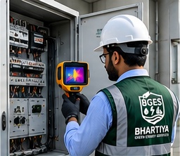 BGES engineers reviewing technical equipment